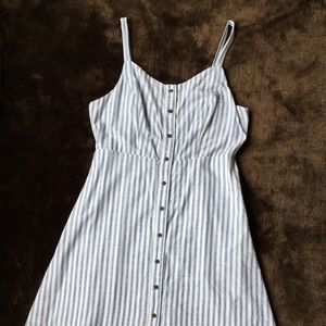 Blue & white stripe sundress Old Navy L